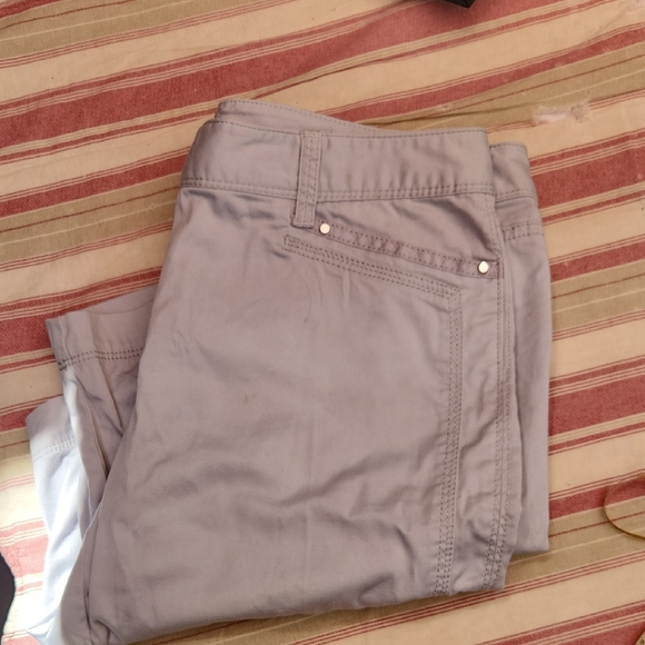 White House Black Market Pants - White House Black Market Light Gray Bermuda Shorts